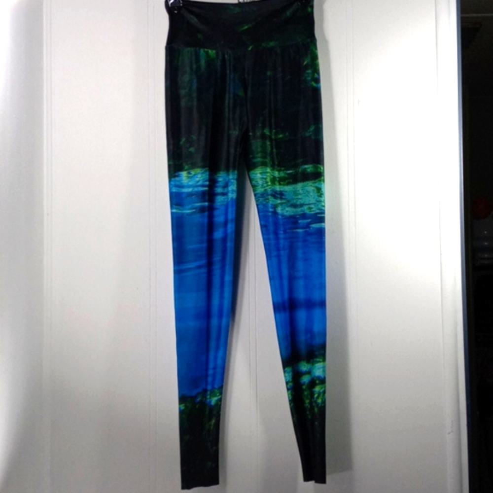 Waterlust Mermaid Camo Swim/Dive/Surf Recycle Made Leggings XSmall